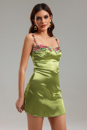 Fanni Satin Mini Elbise