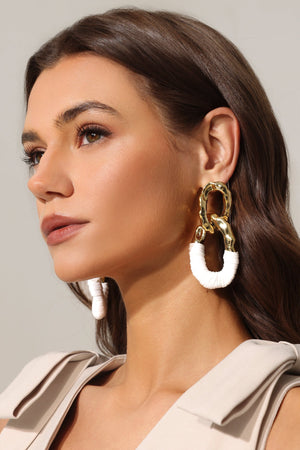 Naja Suni Deri Halka Küpe