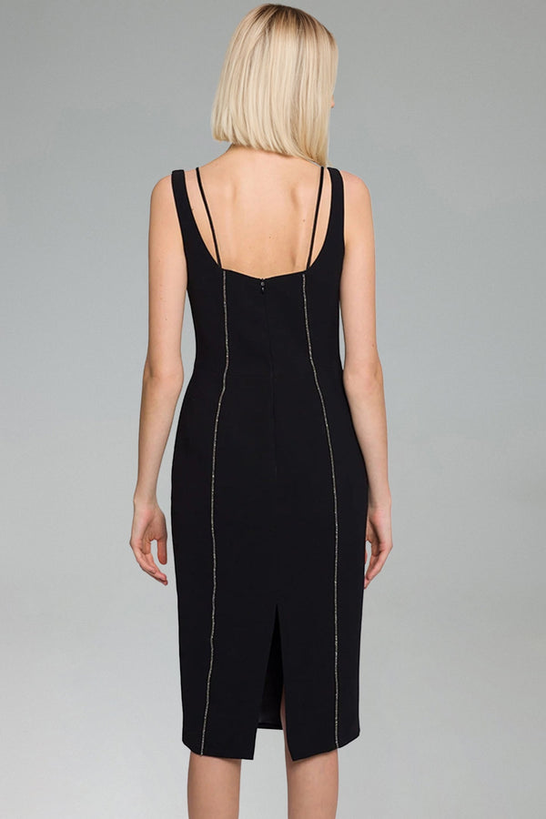 Lalila Çiçek Desenli Halter Yaka Midi Elbise