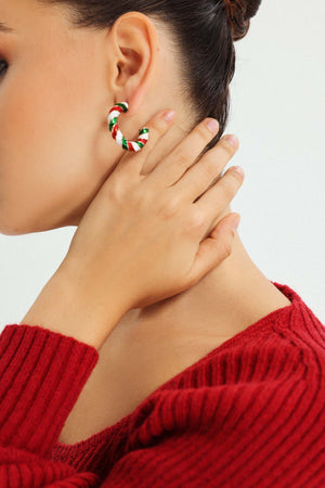 Küp şeklinde, zarif tasarımlı Vienna küpe, gümüş renkli