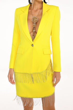 Margaret Püsküllü Blazer Takımı