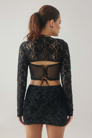 Kaia Dantelli Halter Yaka Üst