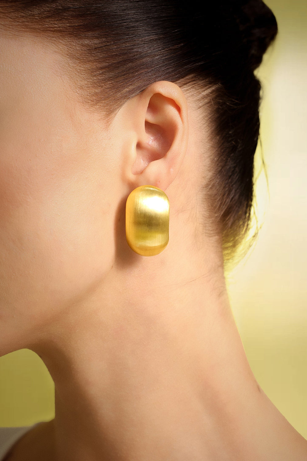 Geometrik desenli mat Xaviera küpe