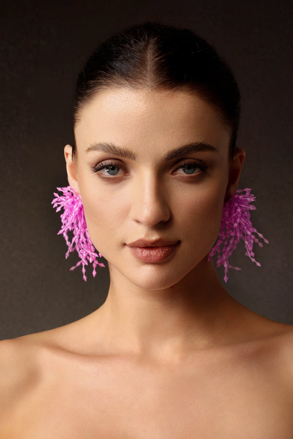 İnya Püsküllü Havai Fişek Küpeleri