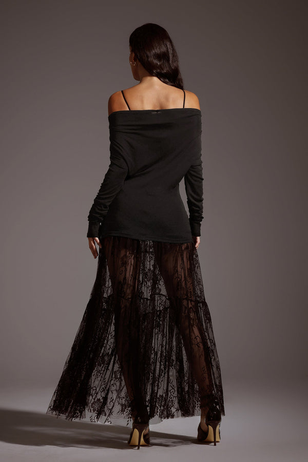 Yalyka Dantelli Maksi Etek