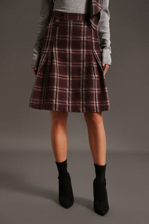 Yuio Kafes Kemerli Orta Boy Etek