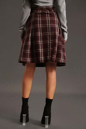 Yuio Kafes Kemerli Orta Boy Etek