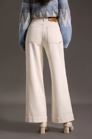 Karina Yüksek Bel Geniş Paça Kot