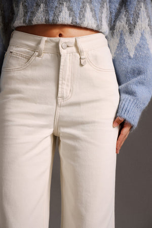 Karina Yüksek Bel Geniş Paça Kot