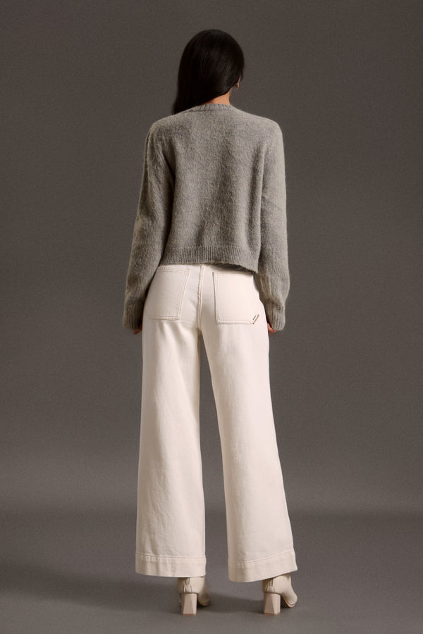 Rada Yuvarlak Yaka Uzun Kollu Çiçek Desenli Bluz