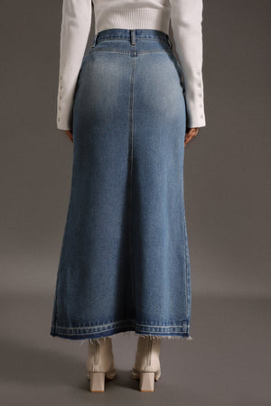 Eweny Yüksek Yırtmaçlı Kovboy Eteği