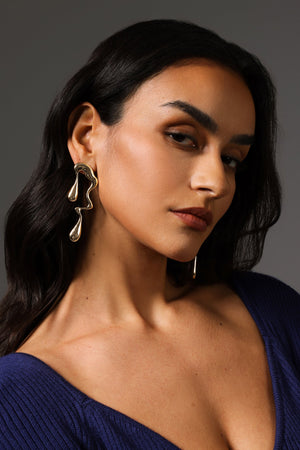 Rode İrregular Su Damlası Küpe