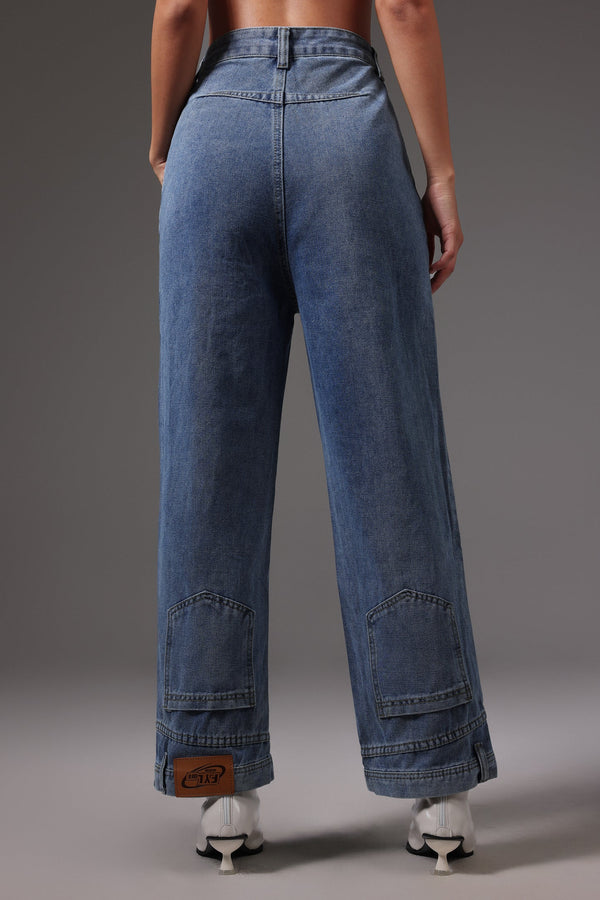 Hazel Renk Maxi Kot Pantolon