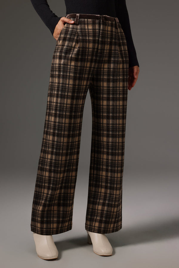 Ninao Ekose Desenli Uzun Pantolon