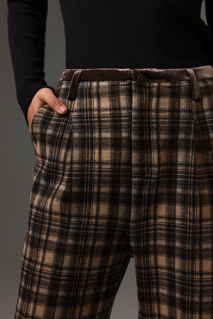 Ninao Ekose Desenli Uzun Pantolon