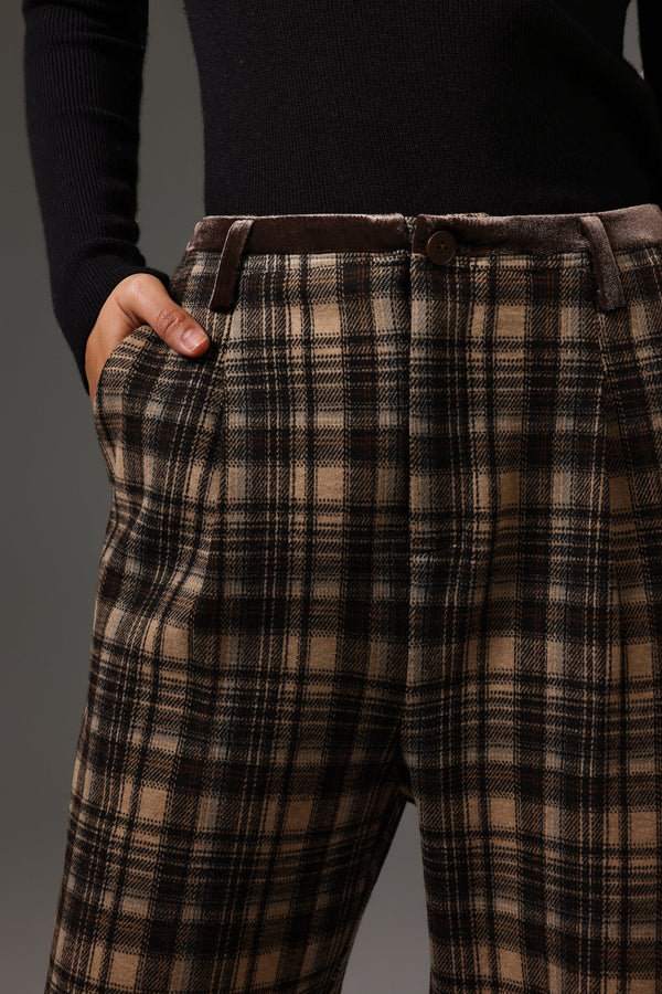 Ninao Ekose Desenli Uzun Pantolon