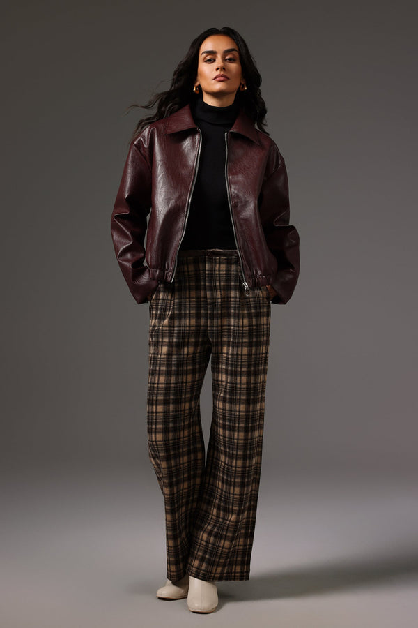 Ekose desenli uzun pantolon, Ninao marka