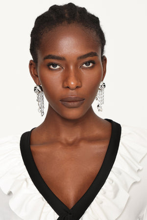 Kianala Metal Püskül ve İnci Küpe