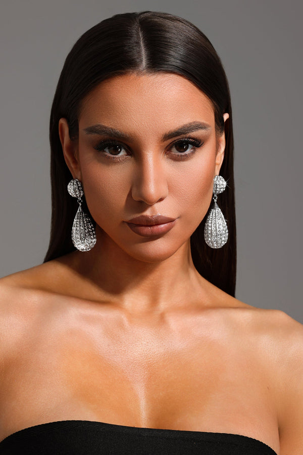 Rosanna Damla Şeklinde Taş Detaylı Küpeler