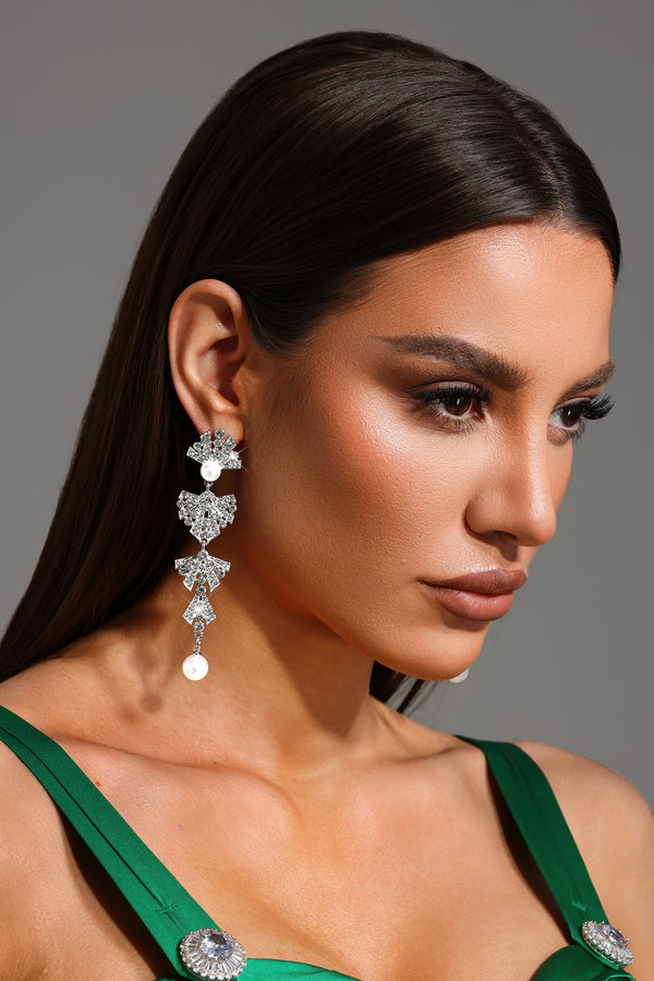 Forina İnci ve Taş Detaylı Küpe