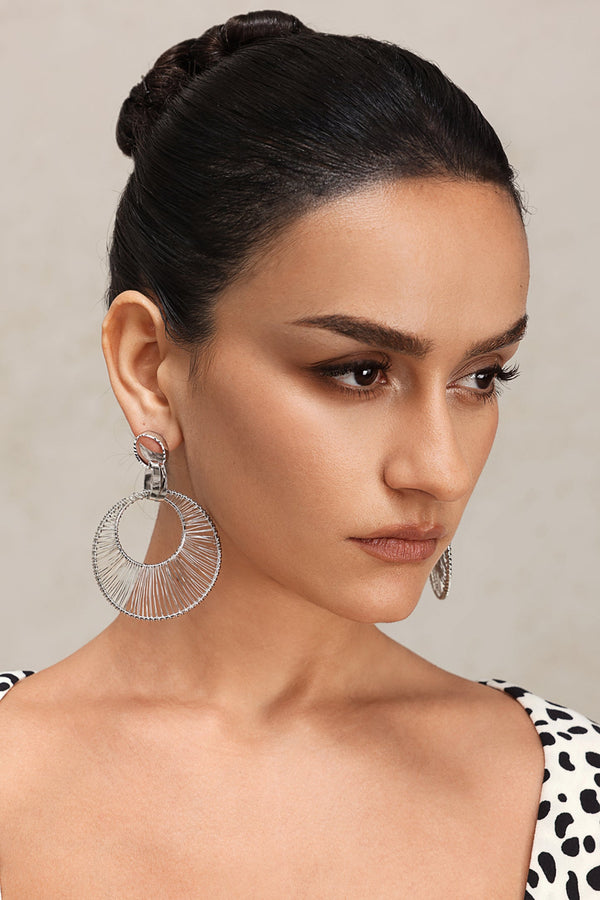 Yaen Daire Örgü Ajour Küpe