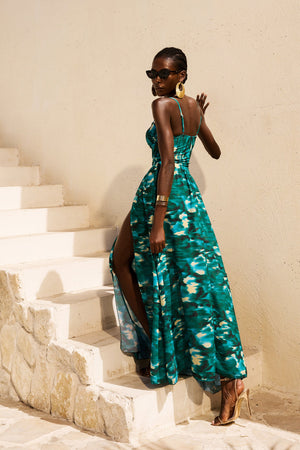 Yırtmaç Detaylı İki Parçalı Mayo Takımı