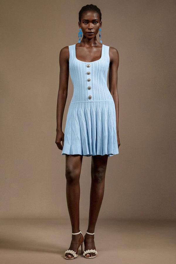Sadala Halter Yaka Mini Elbise