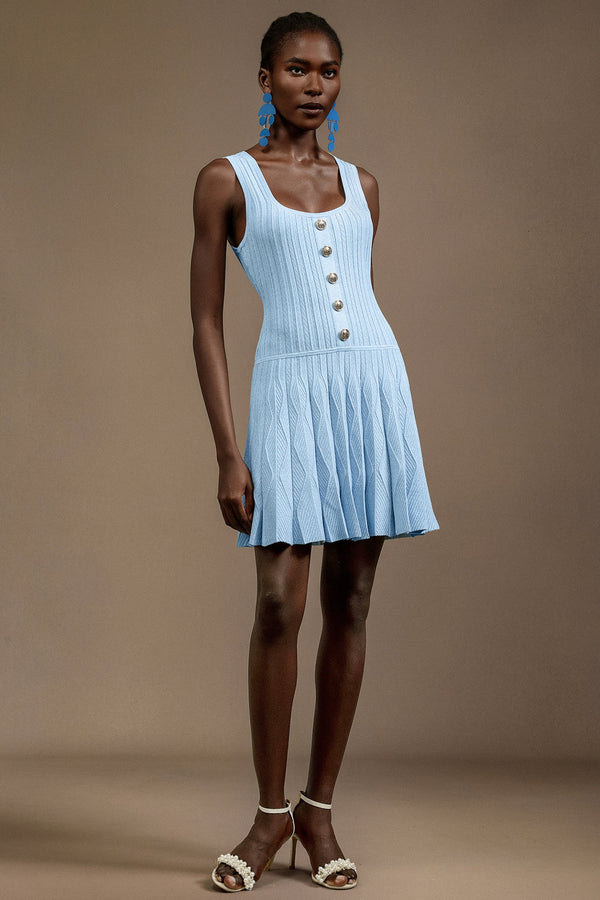 Sadala Halter Yaka Mini Elbise