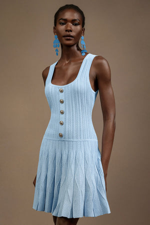 Sadala Halter Yaka Mini Elbise