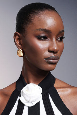 Mallen Elips Metal Küpe