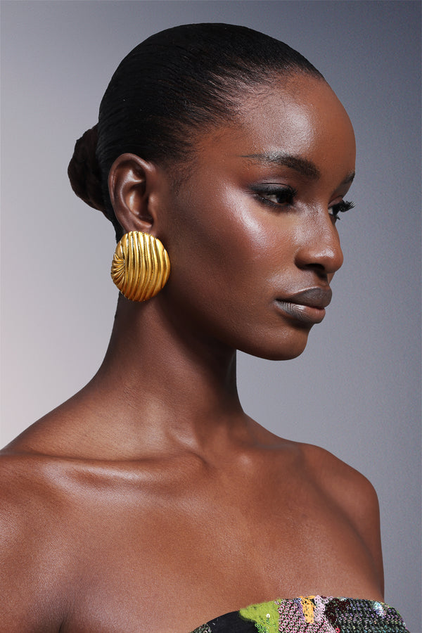 Peyson Kabuk Metal Küpe