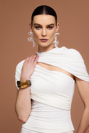 Zalea Geniş Yüzeyli Reçine Bileklik