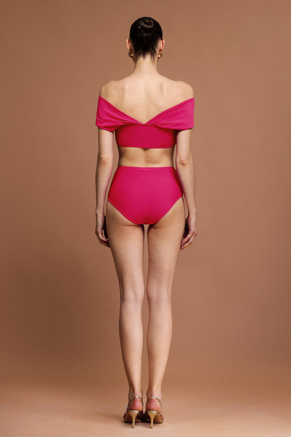 Ekala Omuz Açık Mini Bikini İkili Takım