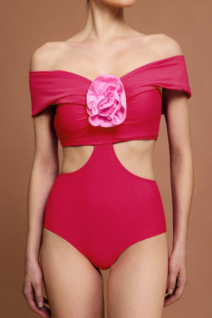 Ekala Omuz Açık Mini Bikini İkili Takım