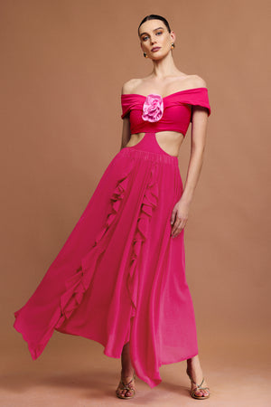 Ekala Omuz Açık Mini Bikini İkili Takım