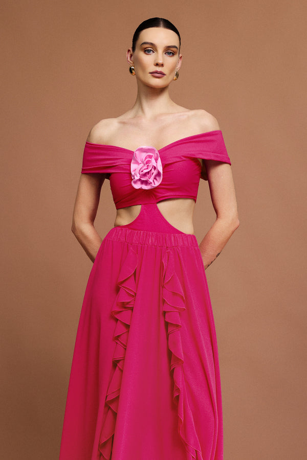 Ekala Omuz Açık Mini Bikini İkili Takım