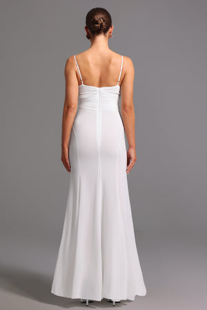 Dora Derin V Yaka Çiçekli Uzun Elbise