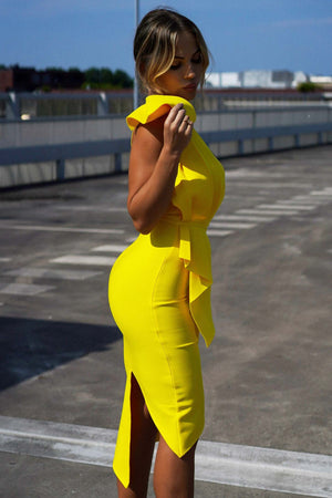 Tek Omuzlu Kokteyl Midi Elbise