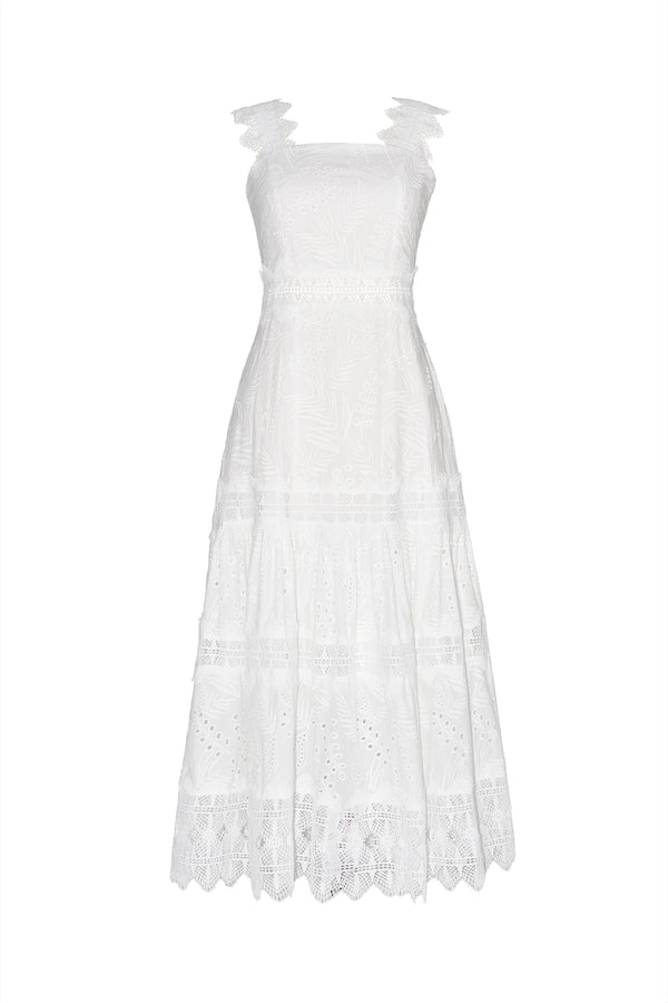 Heleza Dantel Halter Yaka Midi Elbise