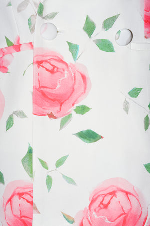 Lacai Çiçek Desenli Blazer Takım