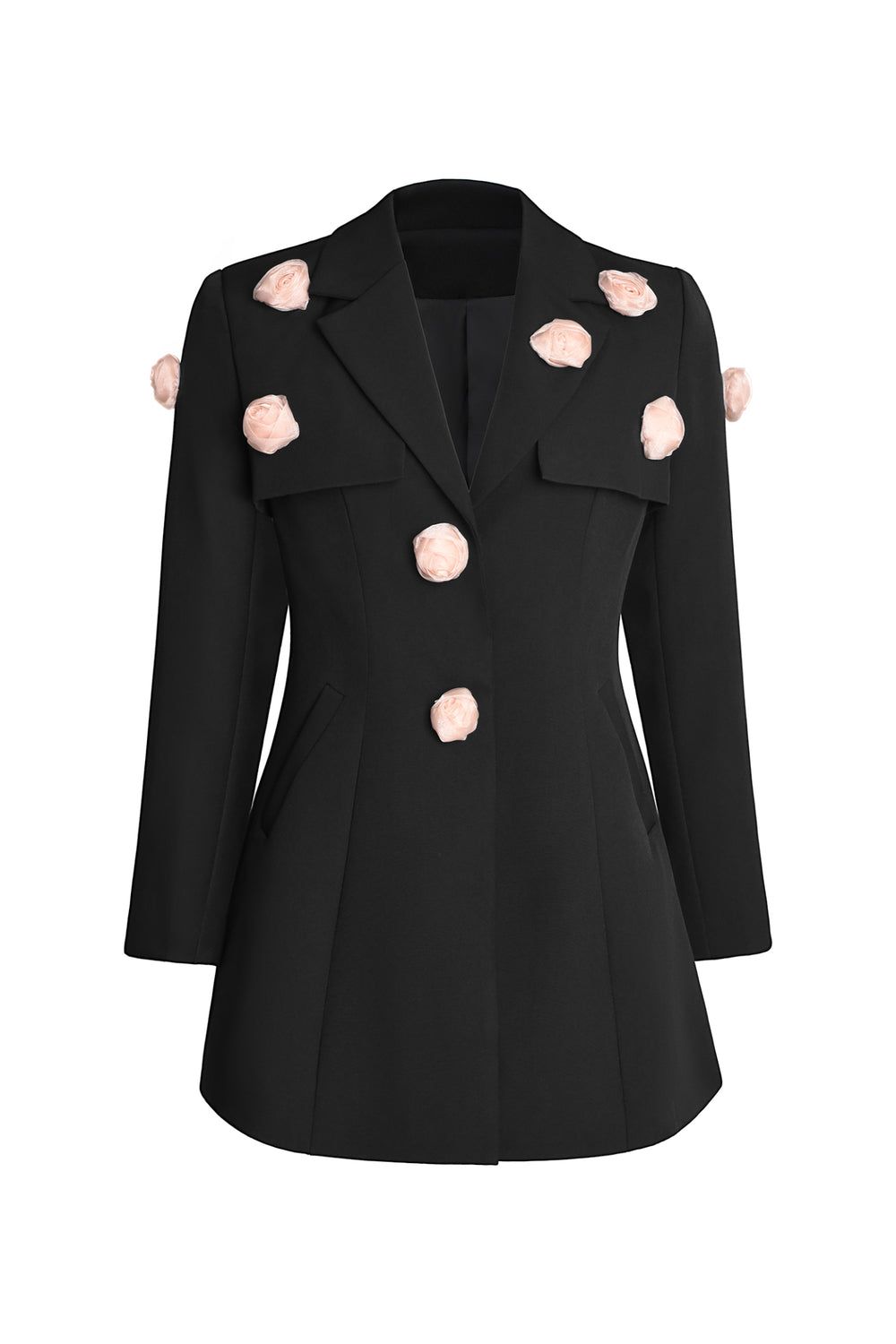 Zem Çiçek İşlemeli Blazer Ceket