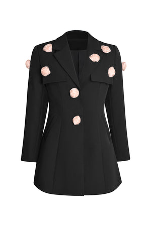 Zem Çiçek İşlemeli Blazer Ceket