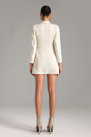 Jenna Asimetrik Mini Blazer Elbise