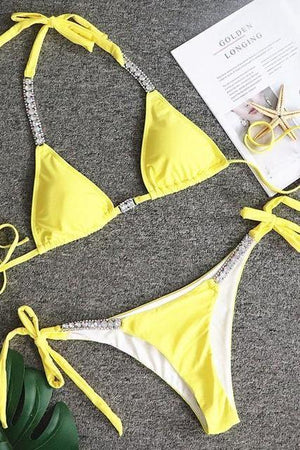 Ograna Taş Detaylı Bikini