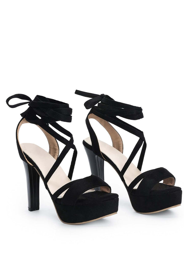 Riela Bağcıklı Platform Stiletto Sandalet