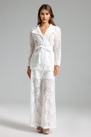 Rosmarie Çiçek Desenli Bağcıklı Blazer Takım, çok renkli