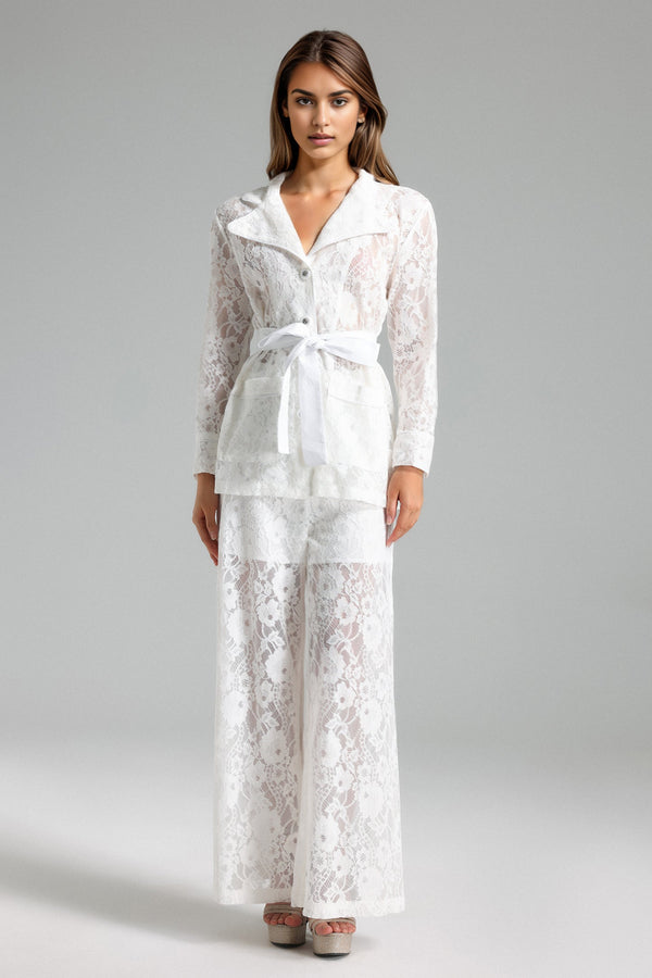 Rosmarie Çiçek Desenli Bağcıklı Blazer Takım, çok renkli