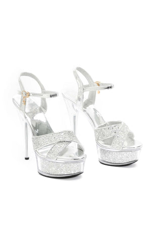 Subra Pullu Tokalı Platform Topuklu Ayakkabı