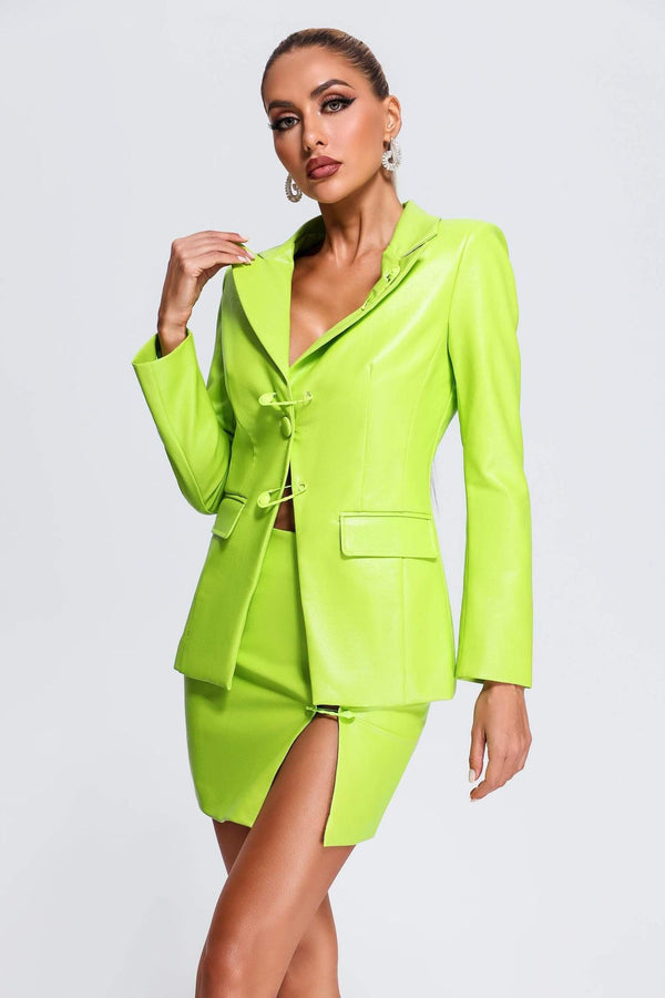 Deri Blazer Takımı