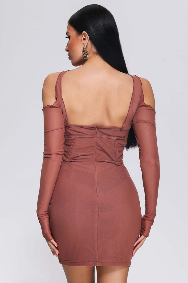 Mesh Mini Elbise